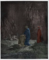 Purgatorio, chant 7 : le poète Sordello, étonné, s